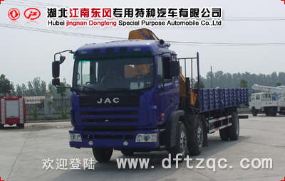 江淮小三軸隨車起重運輸車